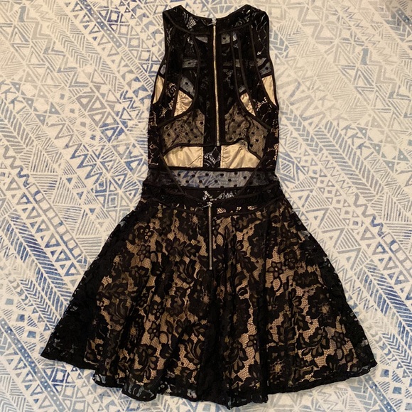 Bebe Black Lace Cutout Dress - Picture 6 of 9